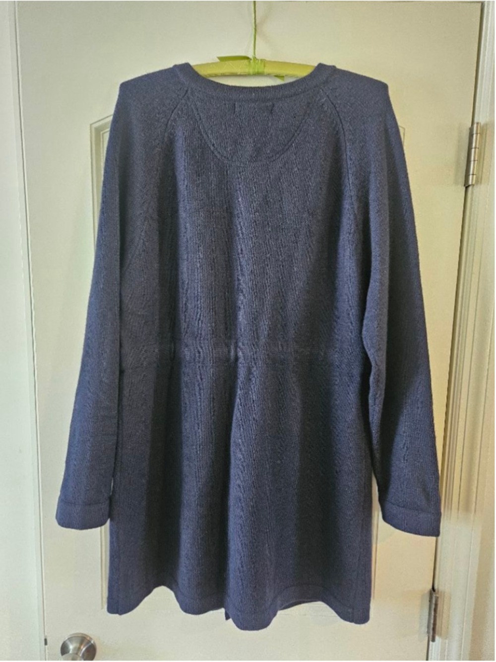 Women's Susan Bristol NWT Navy Merino Wool Cardigan XL - Picture 8 of 11